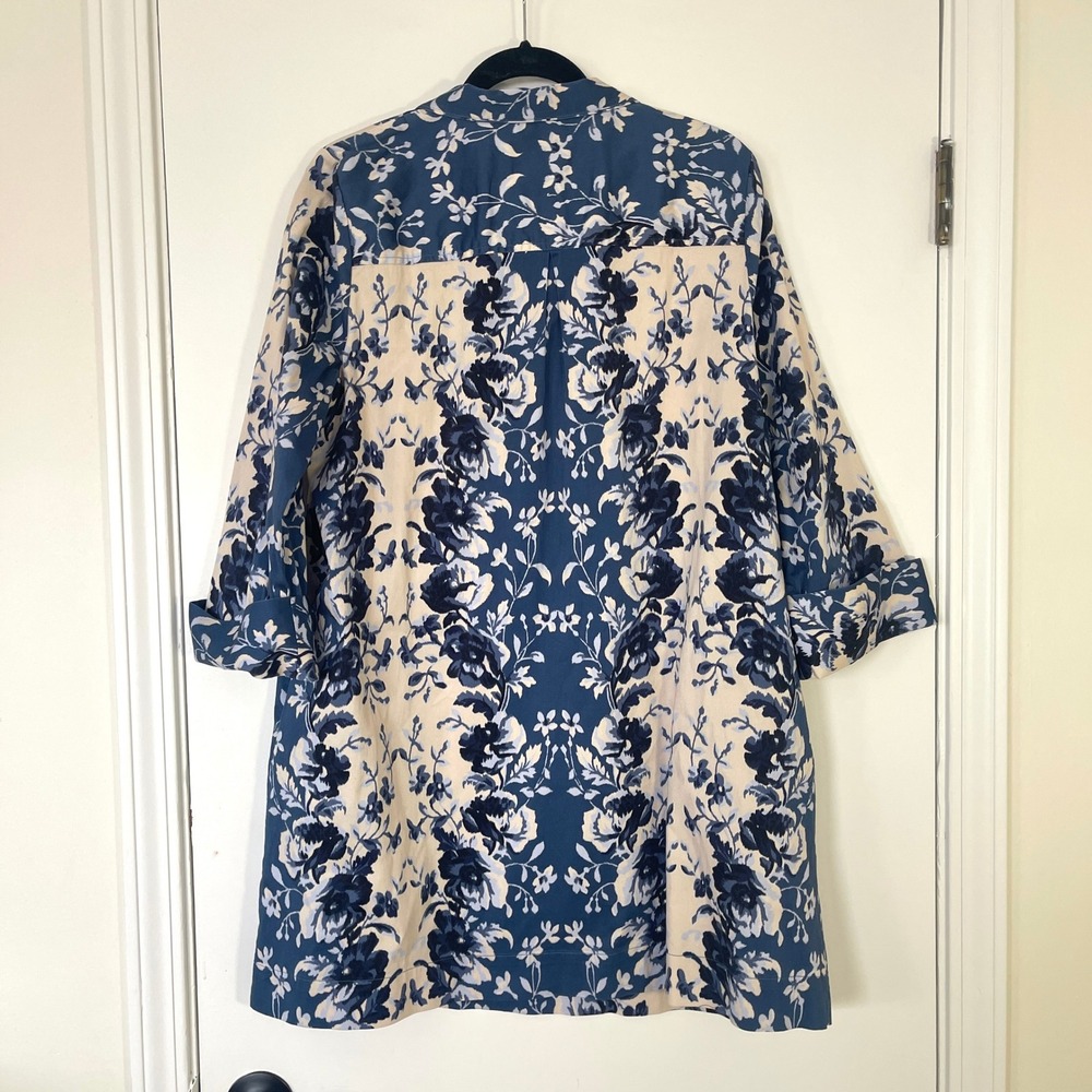 Tuckernuck NWOT Indigo Reflection Stretch Cotton Megan Dress Women's Size XL - Picture 9 of 11
